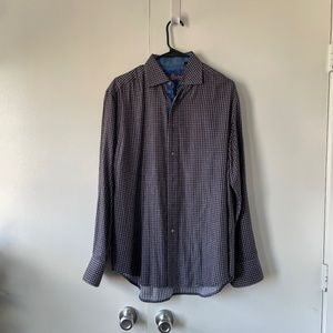 Smal Plaid Long Sleeves Button Down